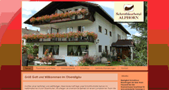 Desktop Screenshot of hotel-alphorn.de